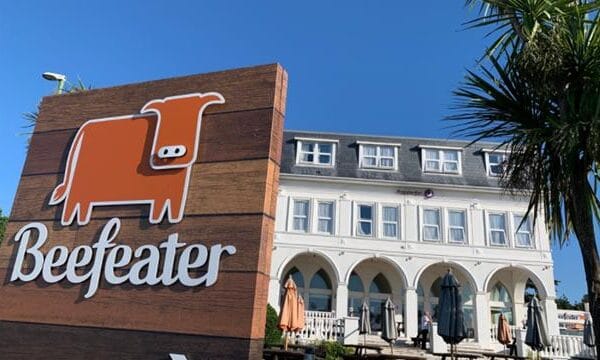 Front of Beefeater in Torquay