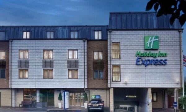 Front of the Holida Inn Express in Windsor