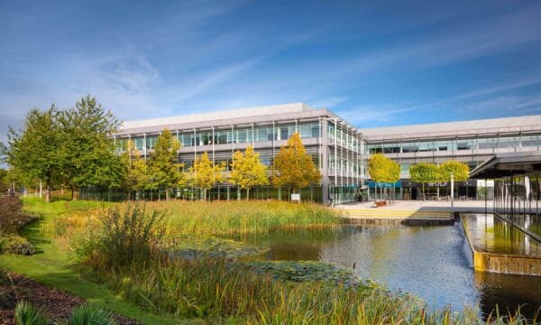 Outside view of the Green Park building in Reading