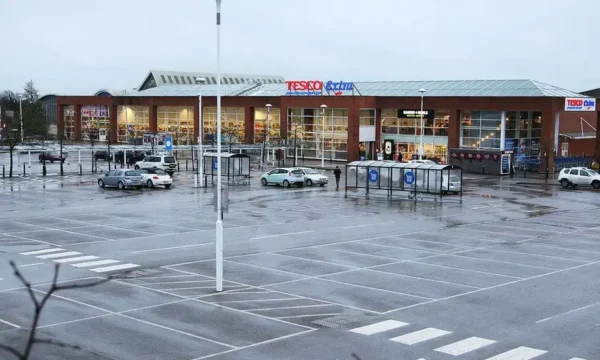 Front of Tesco Extra in Hemel Hempstead
